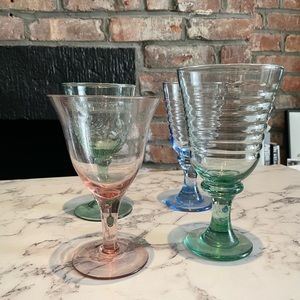 Vintage wine glasses